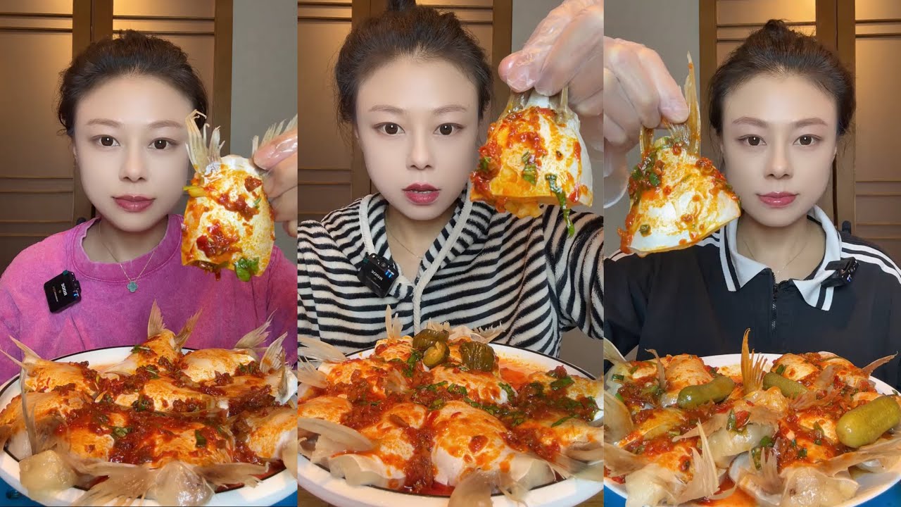 ASMR Fish Belly Eating | Simple MUKBANG