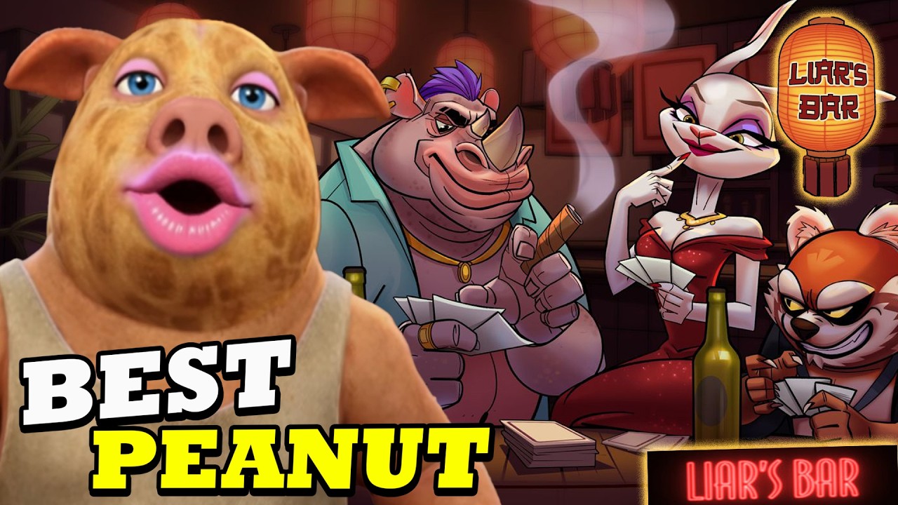 TheBurntPeanut Learns to Lie in Liar’s Bar With Friends | Laughing All Night