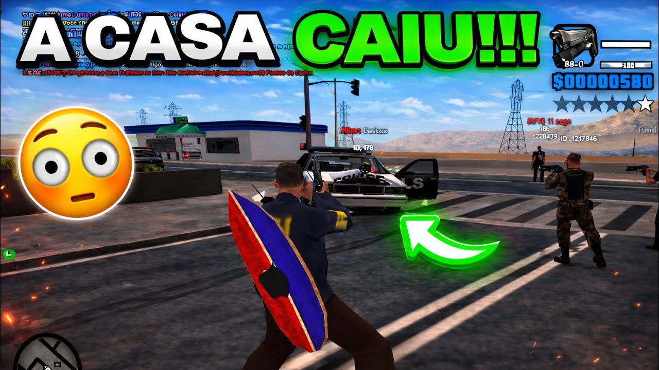 🚨 A CASA CAIU PROS B@NDIDOS 😱 DO BRASIL ROLEPLAY - AlvZinnX 