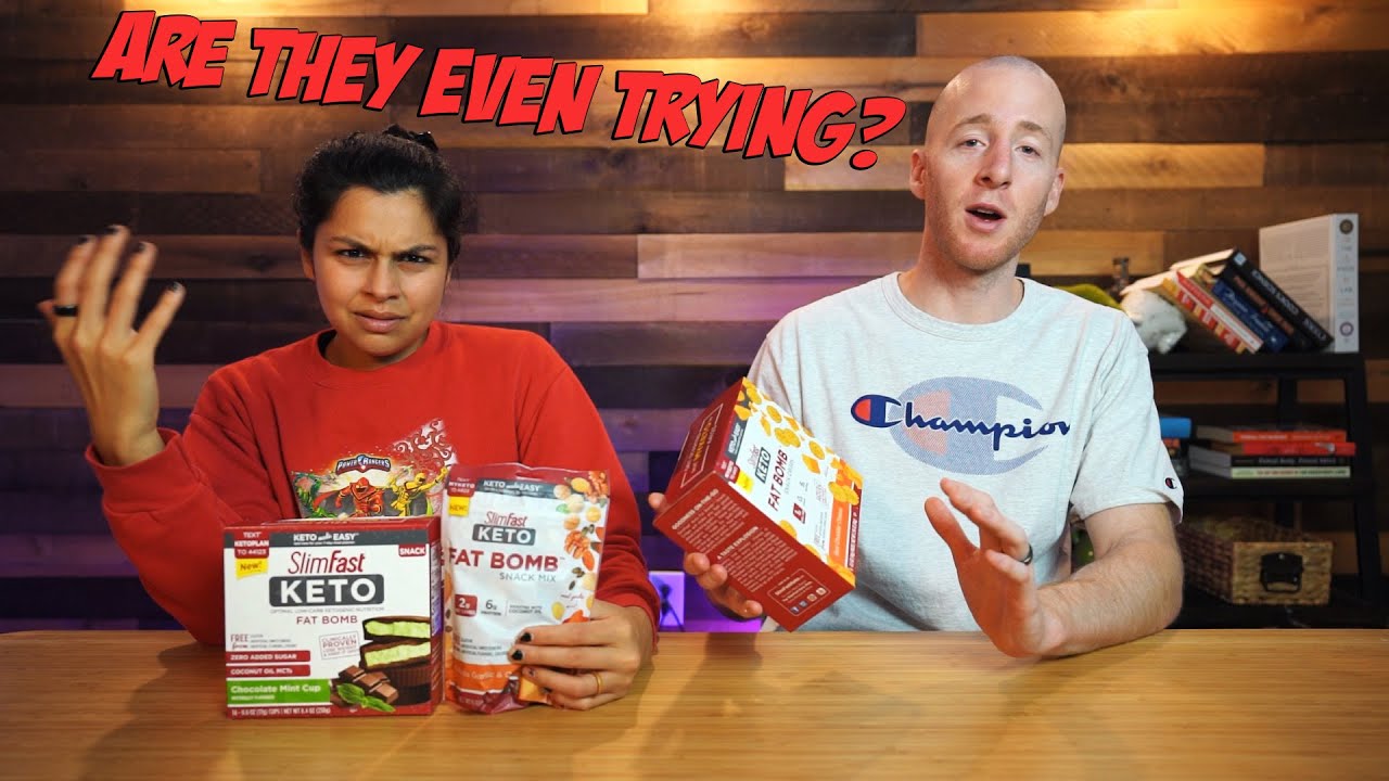 Trying New Slimfast Keto Products and Other New Snacks!