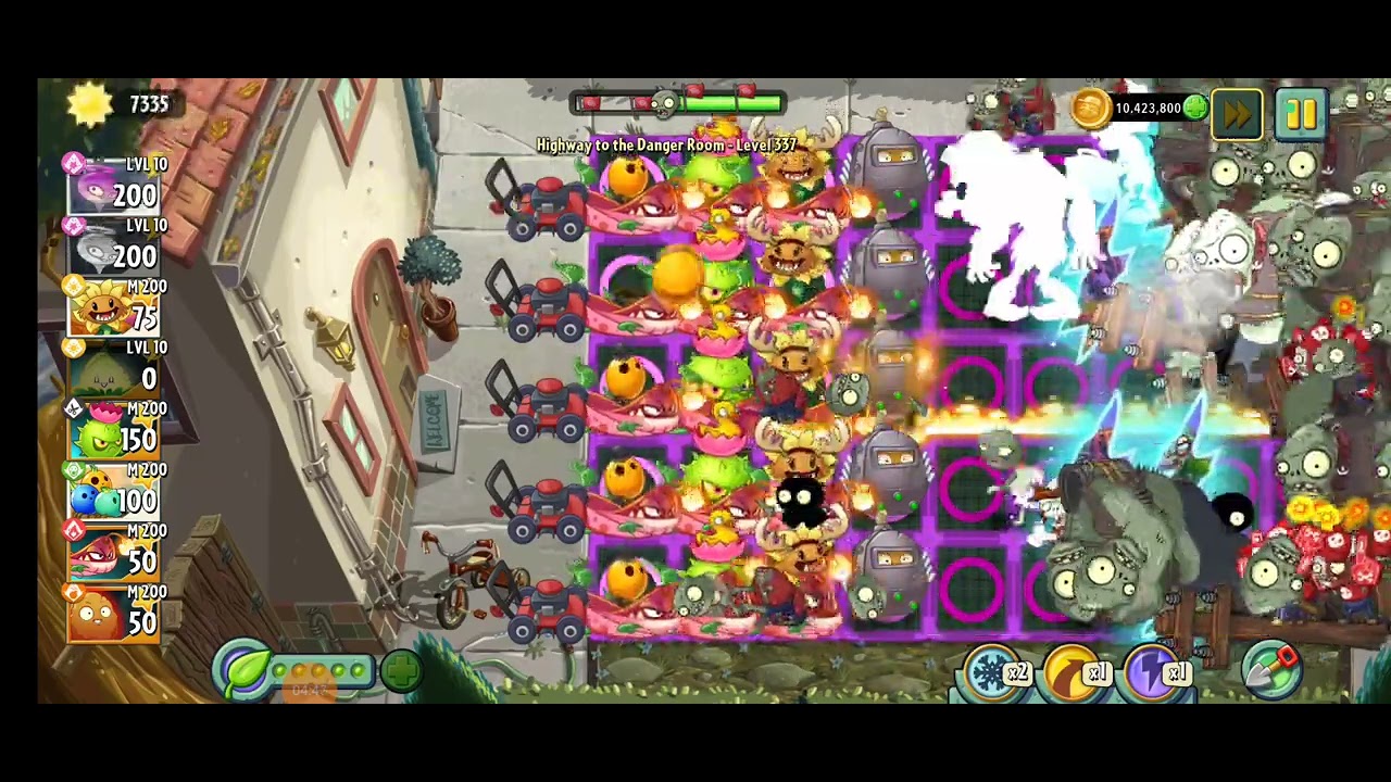 Highway to the Danger Room level 337 (Modern Day Endless Zone) #pvz2