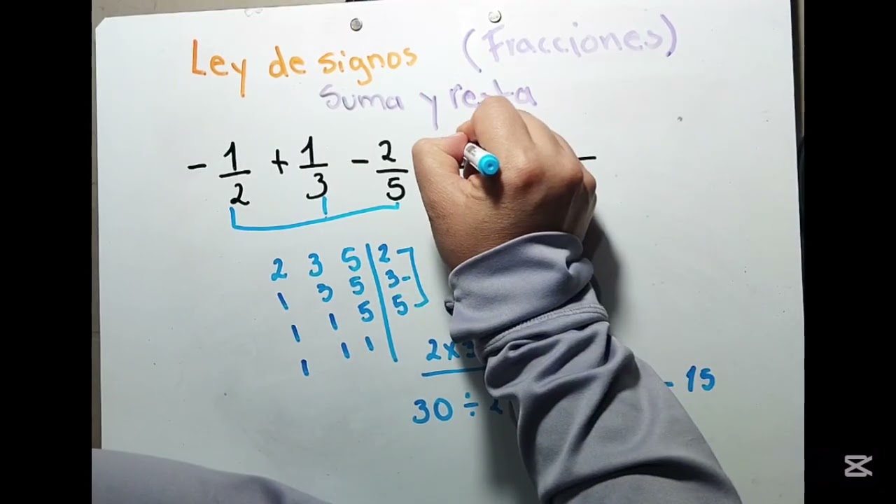 EJEMPLOS DE LEY DE SIGNOS EN SUMA Y RESTA DE FRACCIONES DE DISTINTOS DENOMINADORES #matematicas