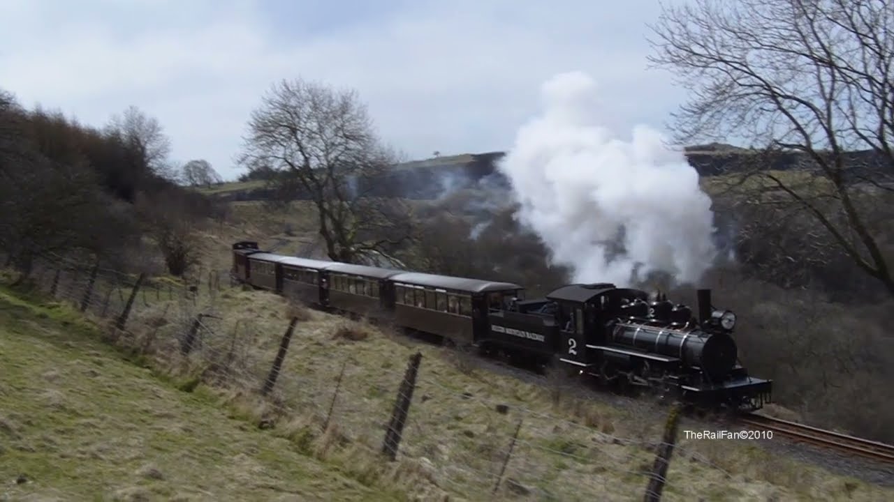 BALDWIN STEAM ENGINE No2 PASSING PANT STATION 1134 FT ABOVE SEA LEVEL BRECON MOUNTAIN RAILWAY