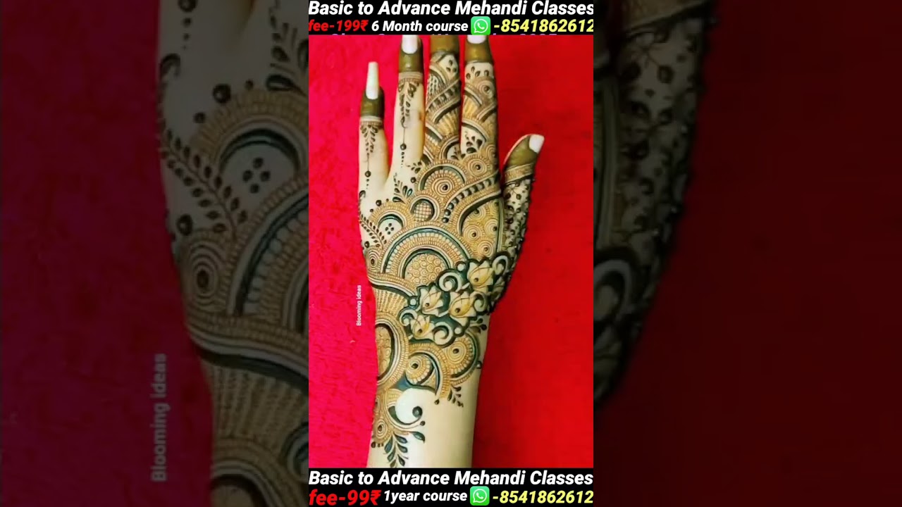 Leaf + circle + flowers shape mehndi designs art // Mehndi design art 2026 #mehndi 