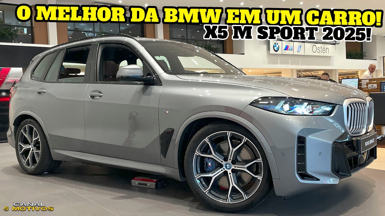 BMW X5 xDRIVE 50e M SPORT 2025 - O MELHOR DA BMW EM SÓ CARRO! DESING, CONFORTO, SEGURANÇA E MUITO +