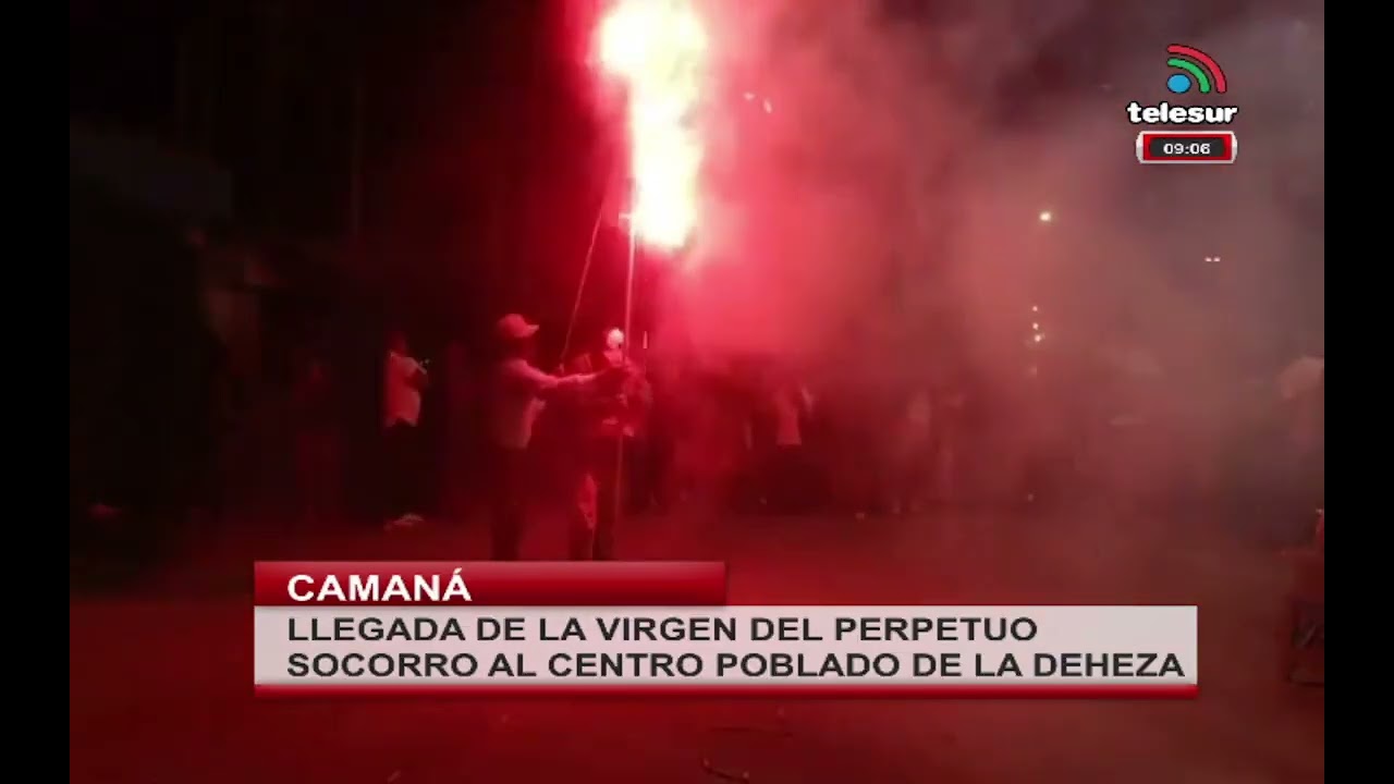 LLEGADA DE LA VIRGEN DEL PERPETUO SOCORRO AL CENTRO POBLADO DE LA DEHEZA - #camana