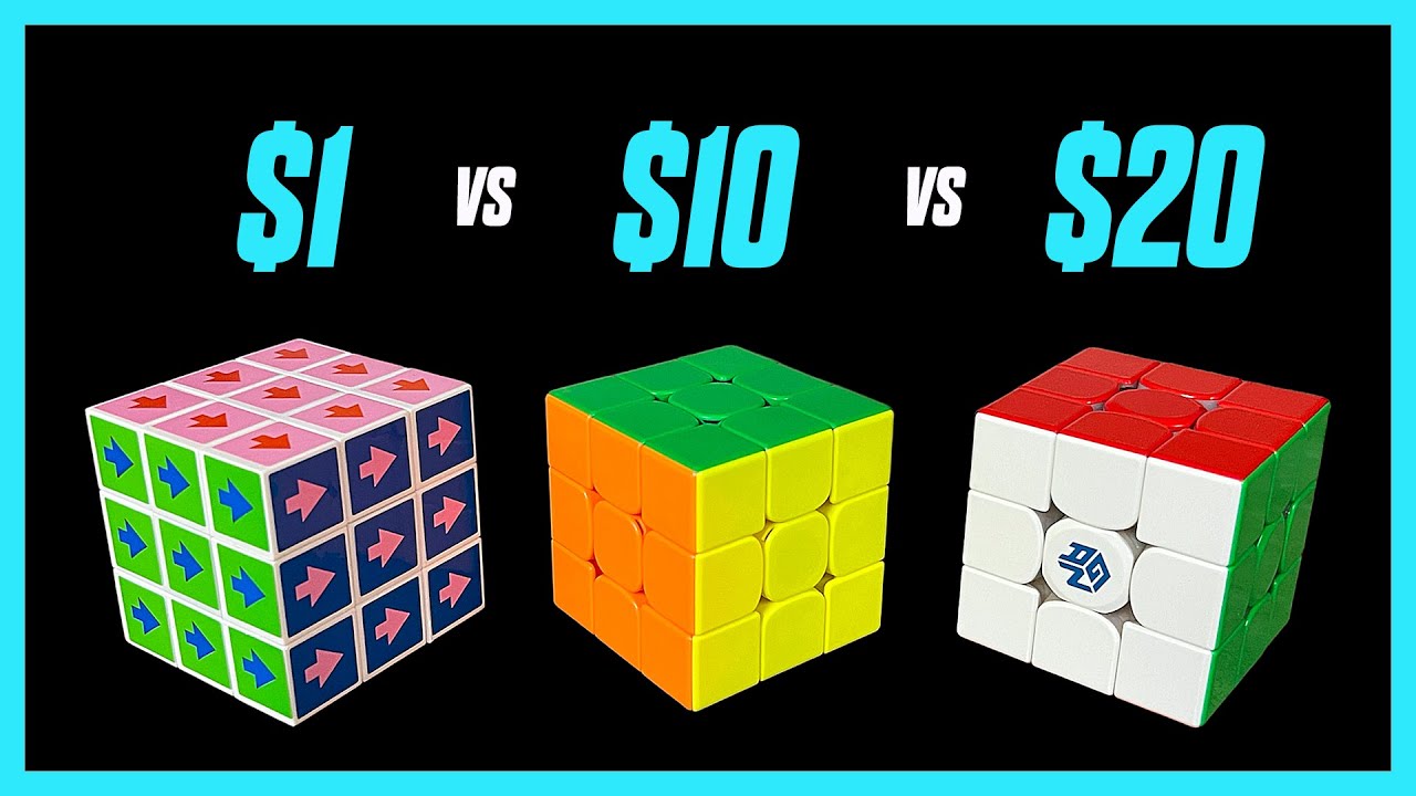 $1 Cube vs. $10 Cube vs. $50 Cube