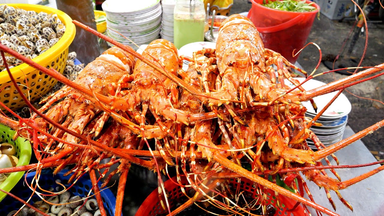 Морской кулинарный рай! дешевый и вкусный ночной рынок / омары, креветки, кальмары | Вьетнама