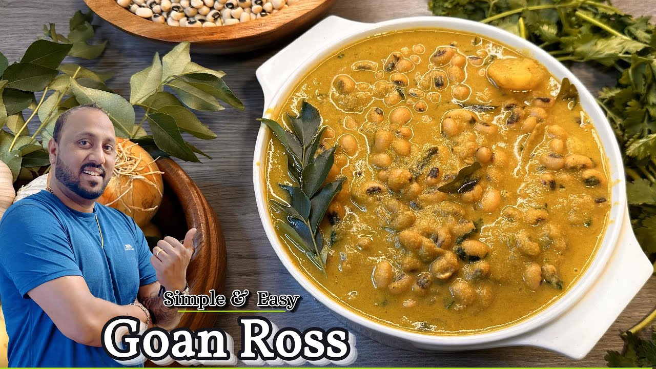 Goan Ross Recipe | Ross Recipe | Veg Recipes | Goan Recipes | Black Eyed Peas Ross | peas Curry