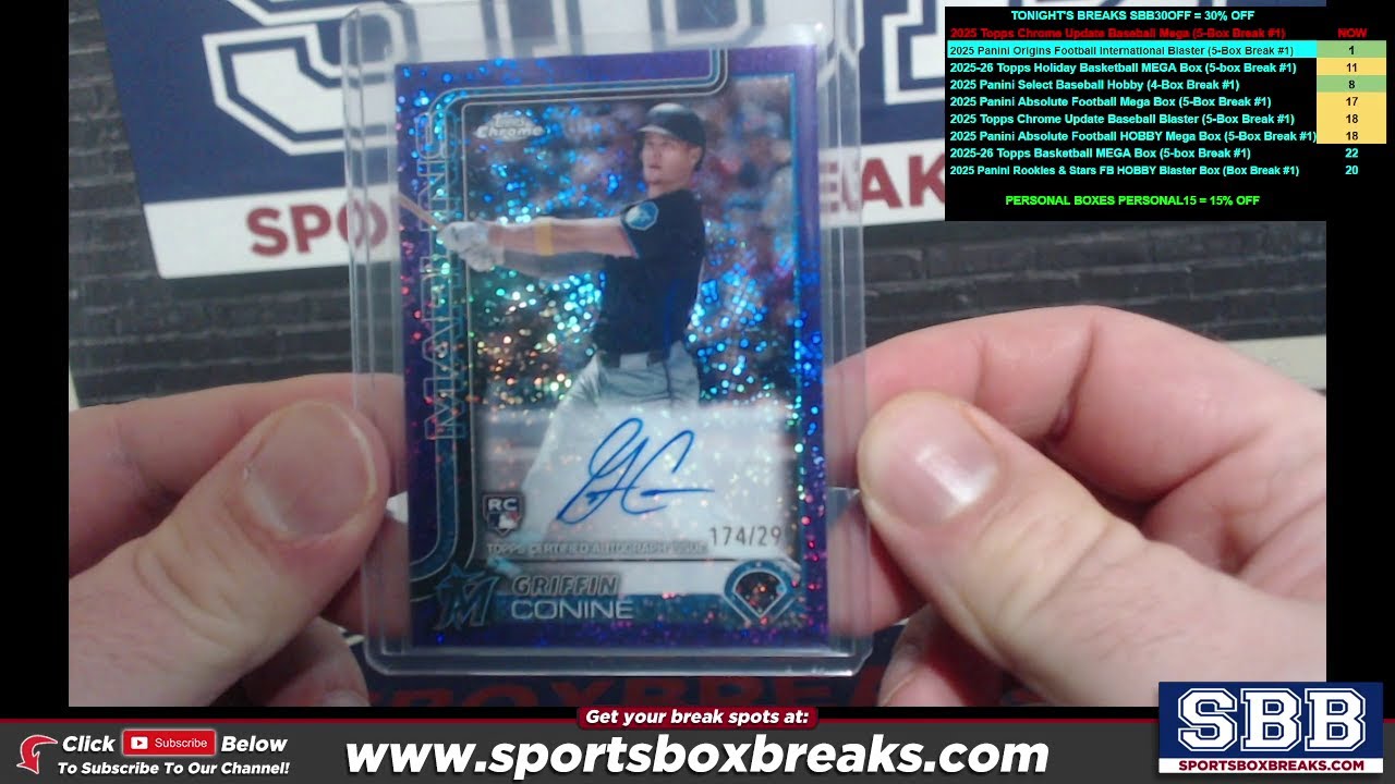2025 Topps Chrome Update Baseball Mega Box (Choose Team - 5-Box Break #1)