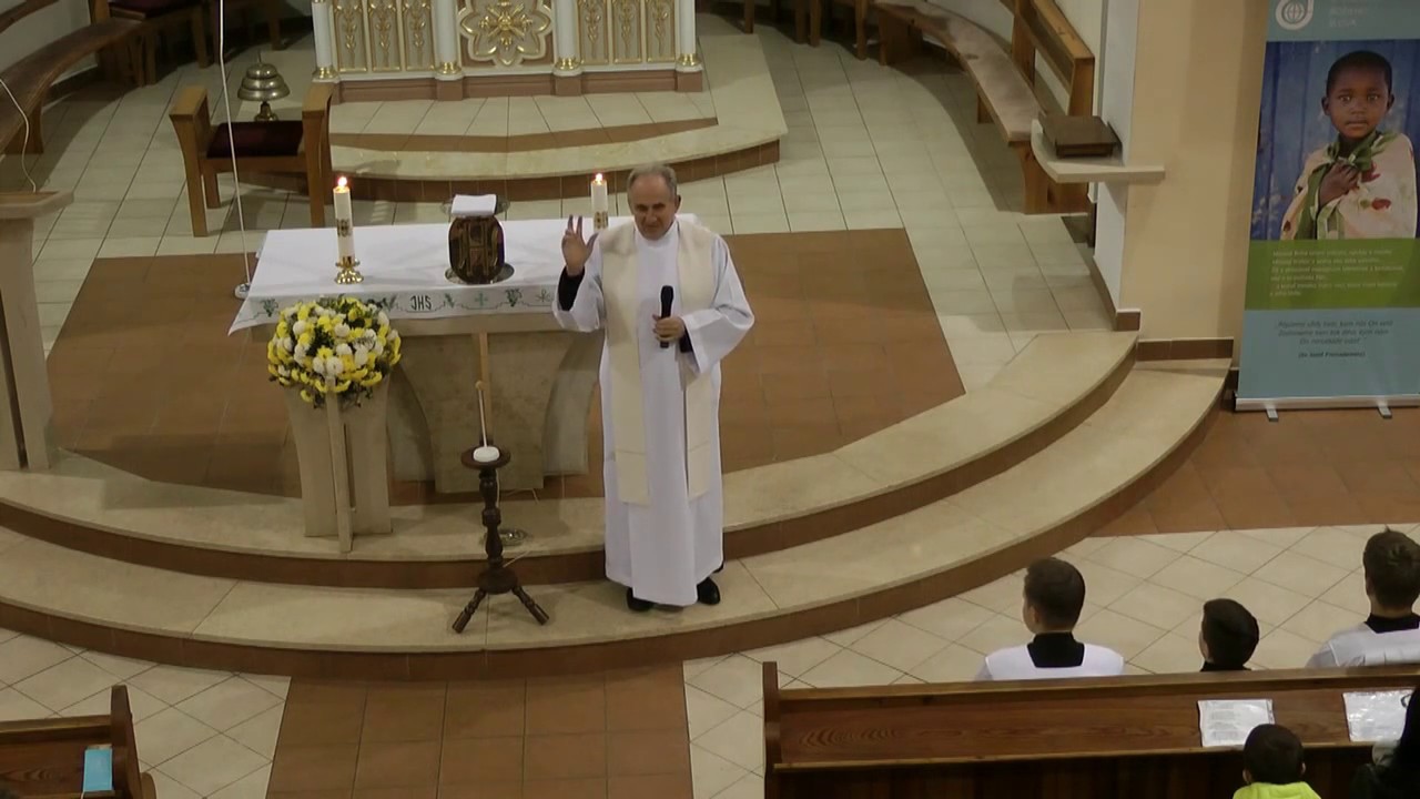 sv  omša s misijnou kázňou Hriech človeka + kajúca pobožnosť
