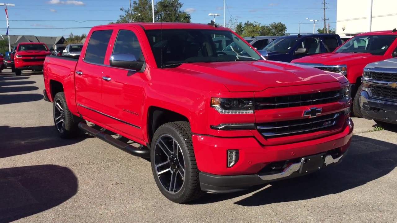 2018 Chevrolet Silverado 1500 LTZ Crew Cab Red Hot Roy Nichols Motors Courtice ON