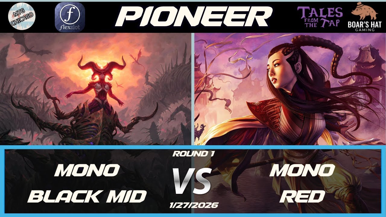 Mono Black Midrange VS Mono Red   [MTG Pioneer Round 1]