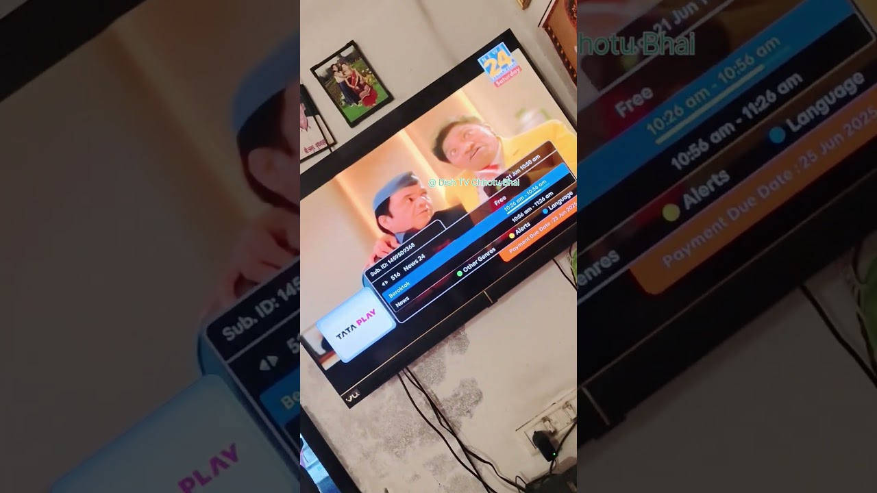 Tata sky HD box with vu 43" Android LED TV