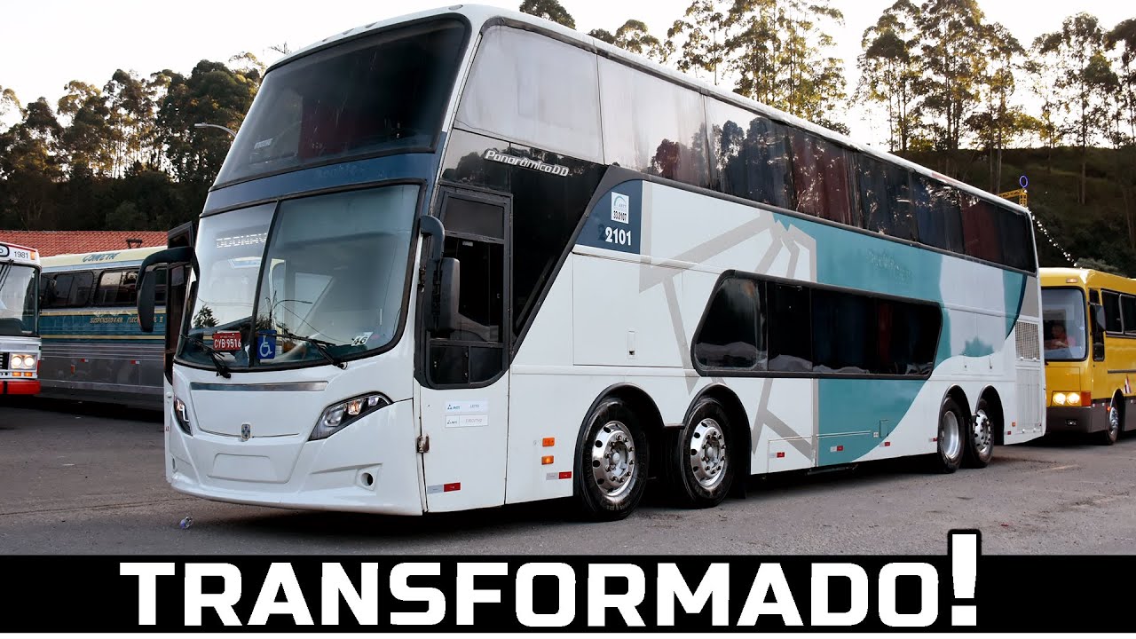 ERA LIXO!! UM ÔNIBUS DOUBLE DECKER BUSSCAR ABANDONADO NA AUTO VIAÇÃO 1001 ESTÁ DE VOLTA AO TRECHO