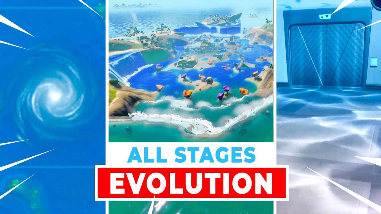 Complete EVOLUTION of the Flooded Fortnite Map