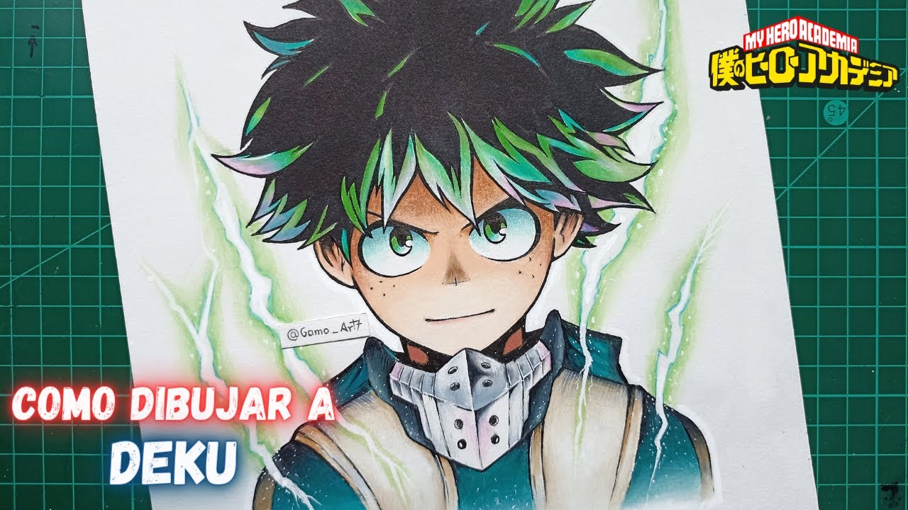 Como dibujar a DEKU paso a paso | How to draw deku - My Hero Academia