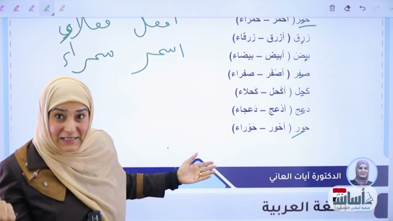 الصفة المشبهة|| الوحدة الخامسة || اللغة العربية|| الثالث المتوسط || د. آيات العاني