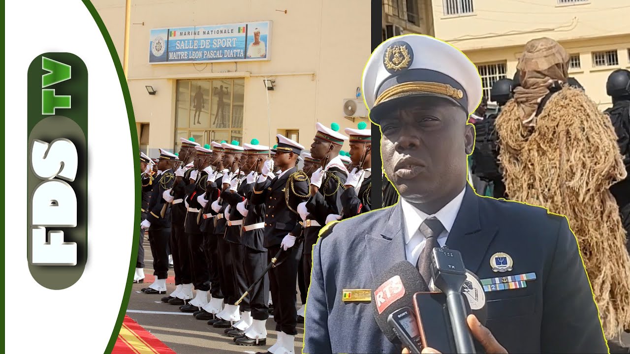 Le Capitaine de Vaisseau Djibril Diawara à l'occasion du 51eme anniversaire de la Marine nationale 