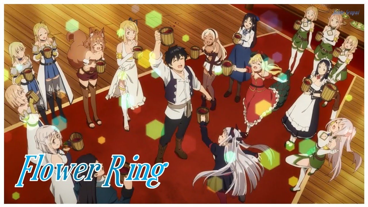 Isekai Nonbiri Nouka Opening  Full -【AMV/Flower Ring  Lyrics】