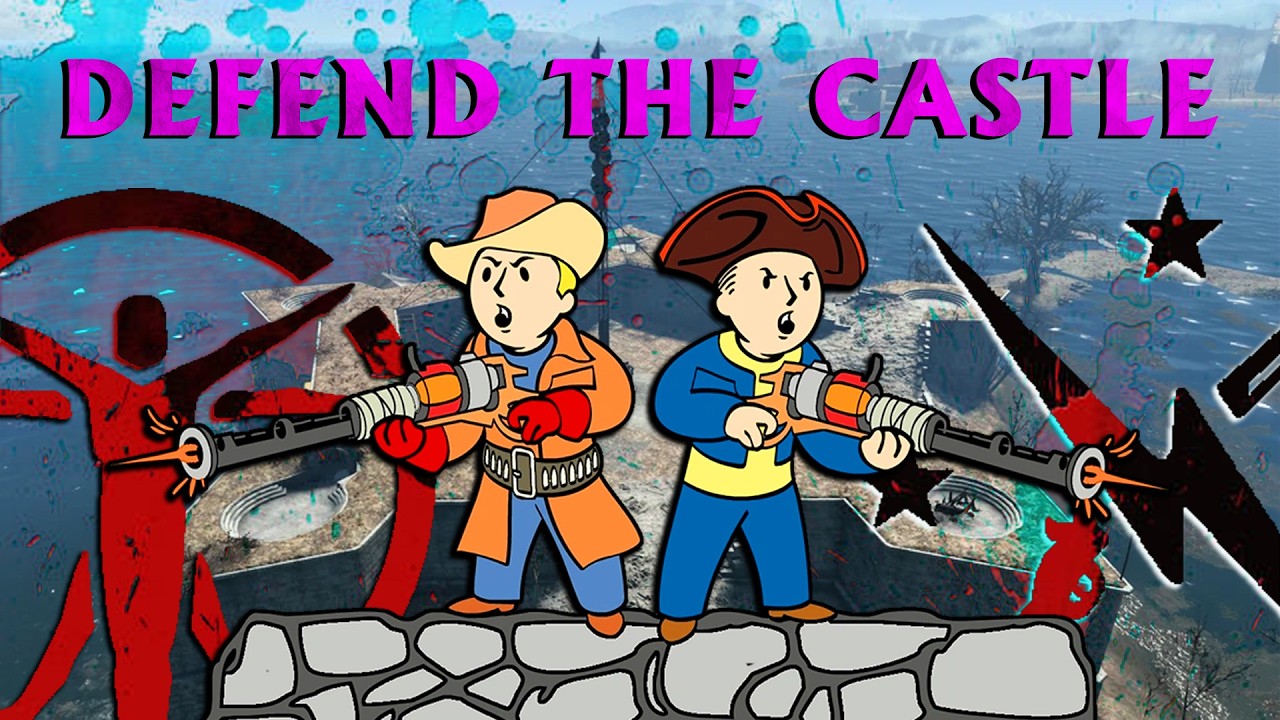 Смогут ли 111 турелей ДЕЙСТВИТЕЛЬНО защитить замок в Fallout 4?