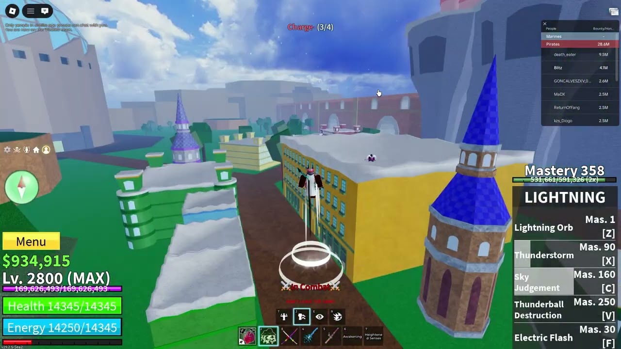 Green lightning Fruit PvP. Blox fruits. Roblox