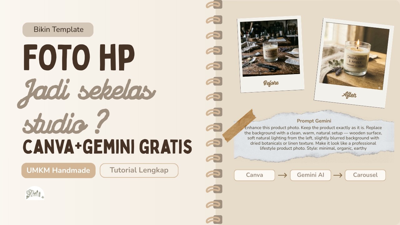 Orang Kira ini Difoto di Studio - Padahal Cuma Canva + Gemini Doang