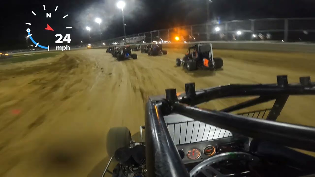 Bradley Tomeski's first ever 600 micro sprint feature