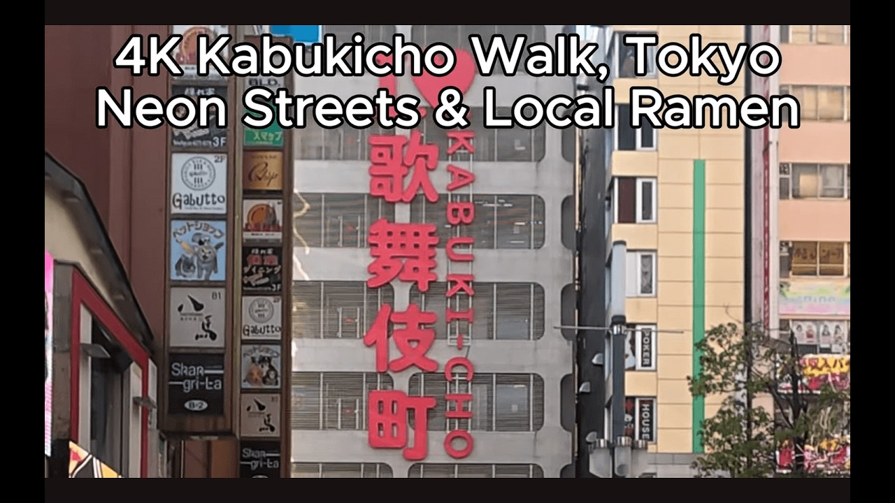 Kabukicho Tokyo Walk | Neon Streets, Hidden Alleys & Local Ramen