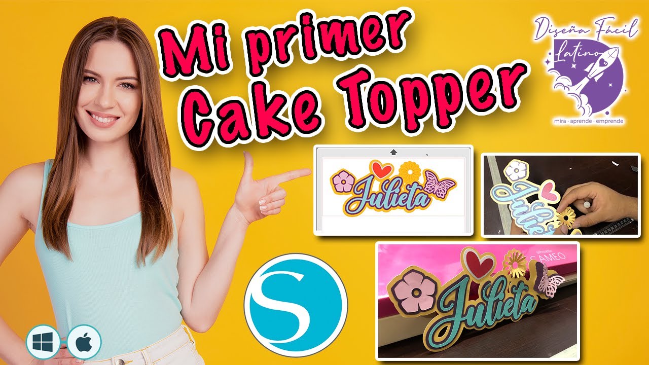 Mi Primer Cake Topper (Silhouette Cameo)