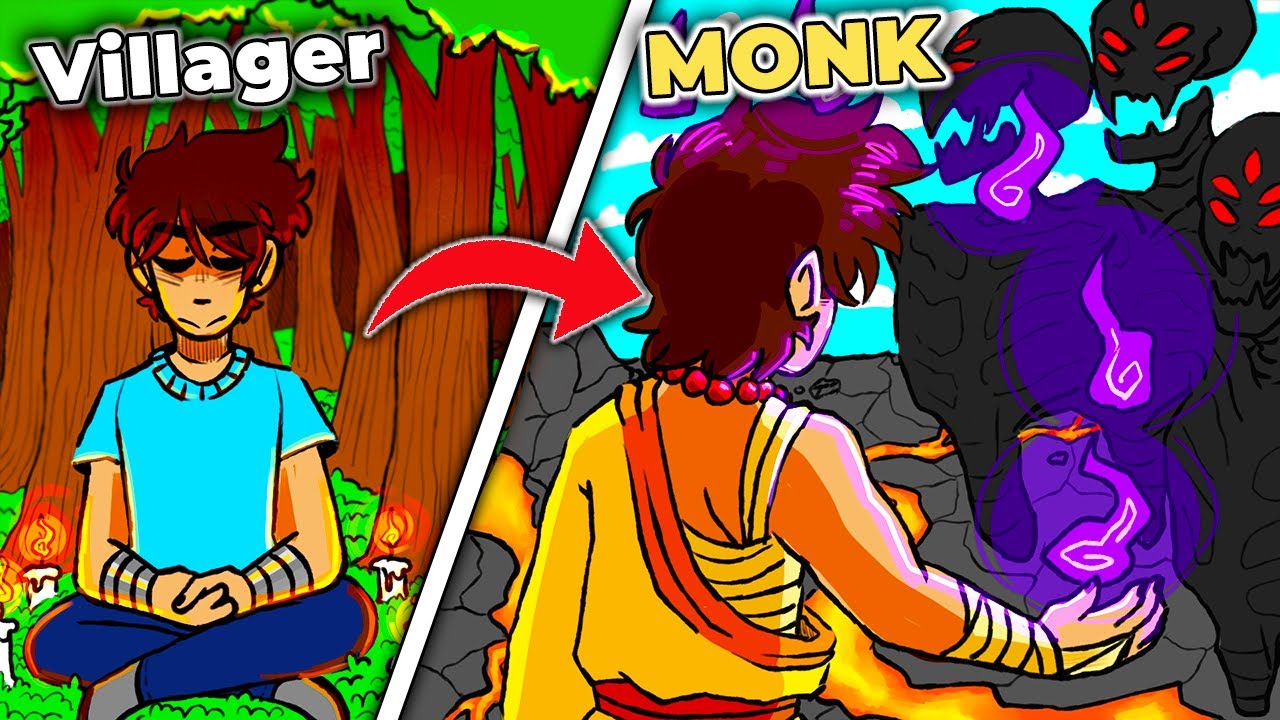 Evolving into a GOD LEVEL MONK in Minecraft