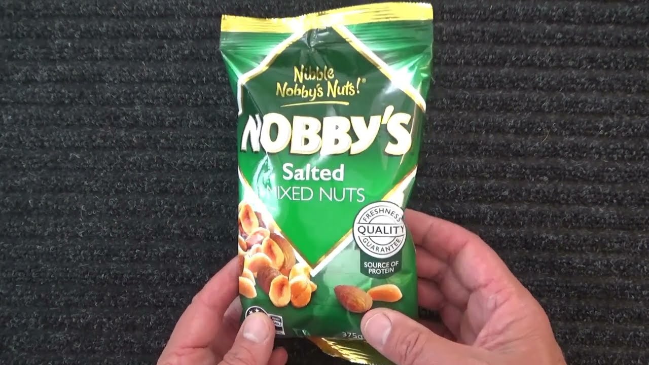 ASMR - Nobby's Mixed Nuts - Australian Accent - Discussing in a Quiet Whisper & Eating & Crinkles