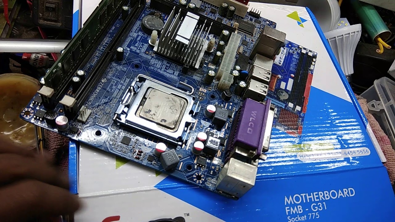 Zebronics945 motherboard no power repaired 100%