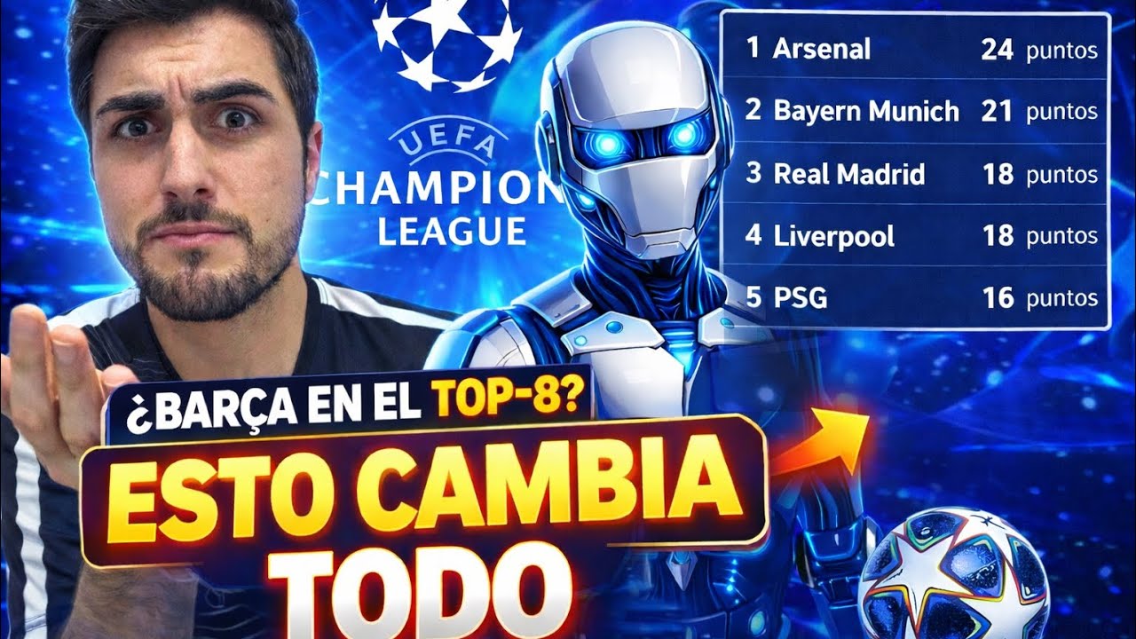 La IA PREDICE la &Uacute;LTIMA JORNADA de CHAMPIONS y si ACIERTA&hellip;🤯