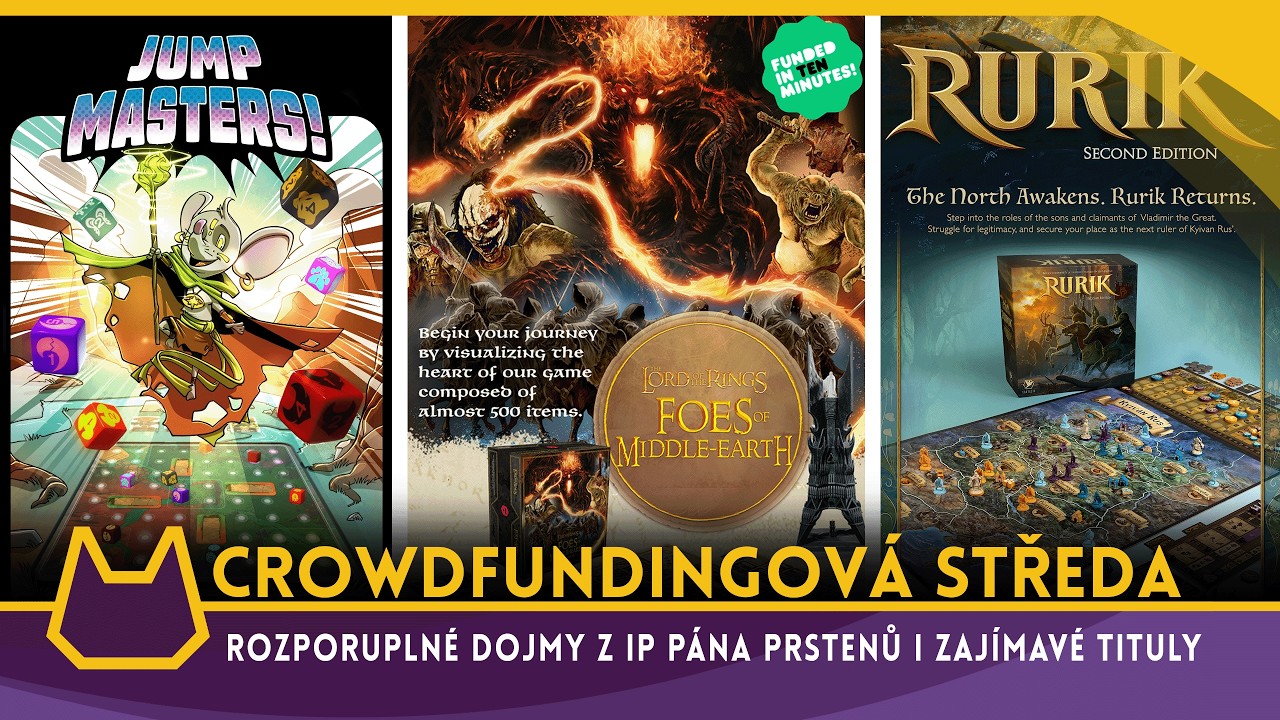 Crowdfundingová středa 11.02.26 - Nová pecka od CTG, či IP Pána Prstenů
