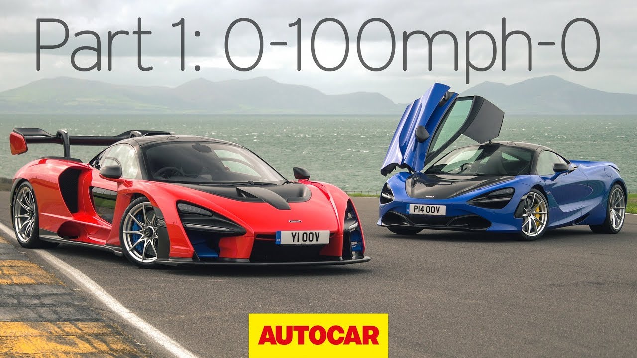 McLaren Senna против 720S | Часть 1: 0-100 миль/ч - 0 | Autocar