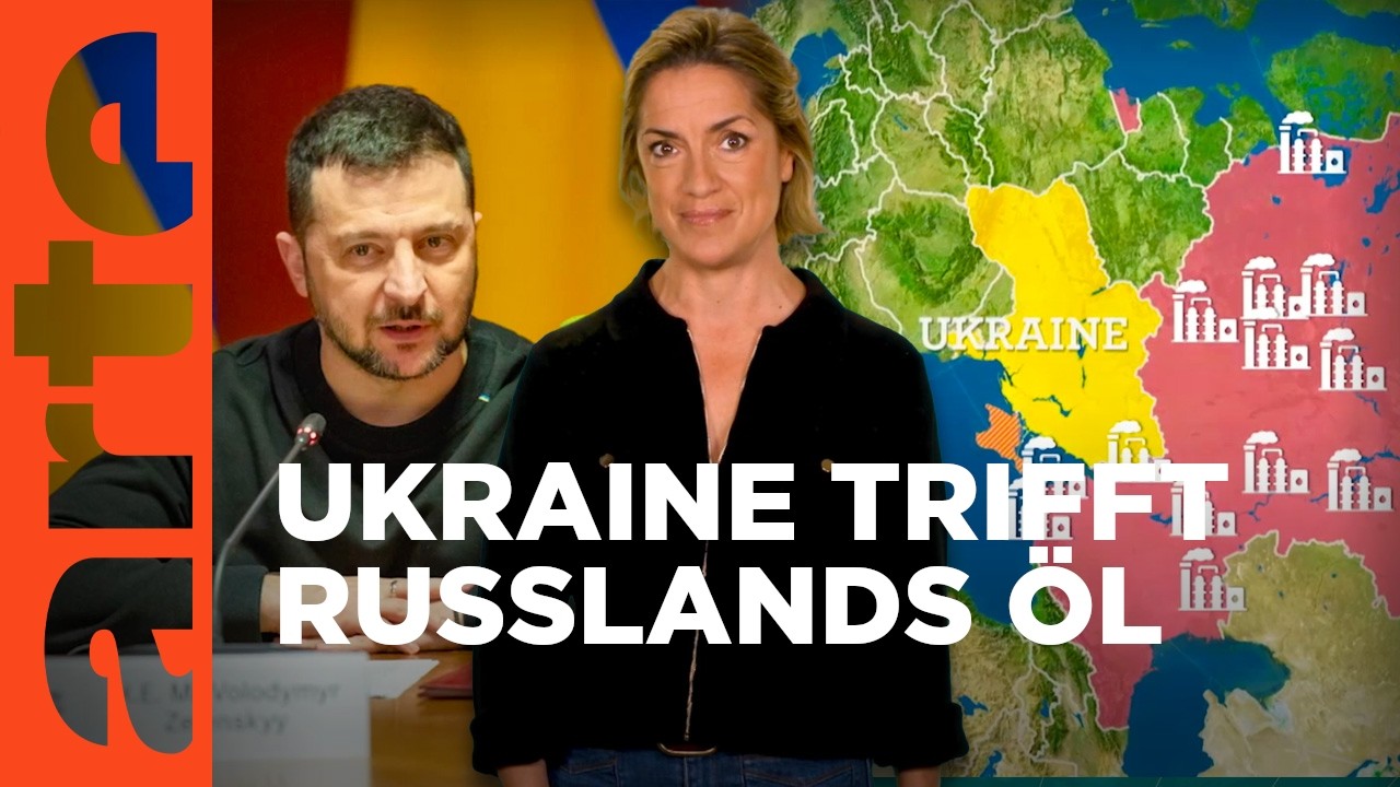 Russische Raffinerien im Visier der Ukraine | Mit offenen Karten - Im Fokus | ARTE