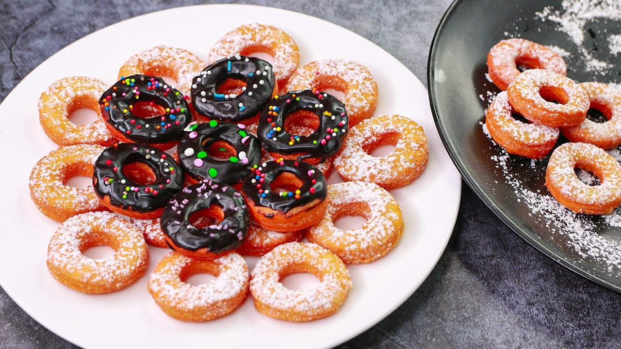 2 Ingredient Mini Donuts | Mini Doughnut Recipe Without Yeast  & Egg | Yummy