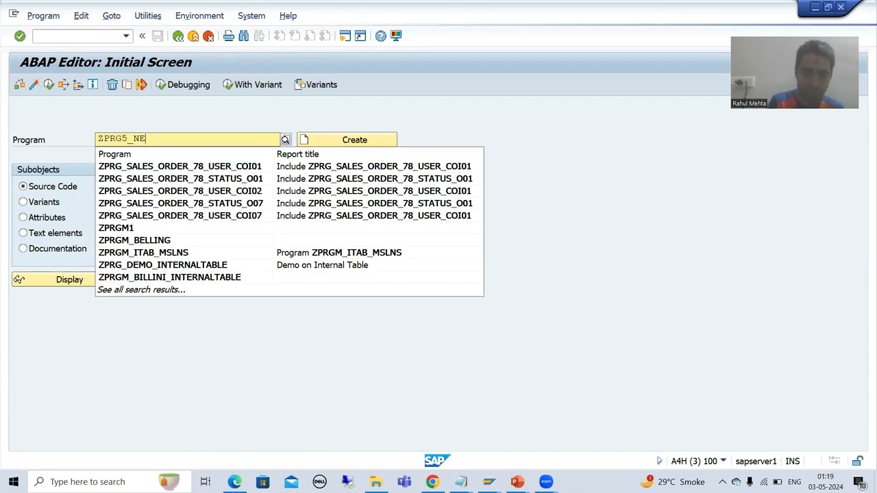 40 - SAP ABAP New Syntax - New Features of OPEN SQL - Use of Literals Part1