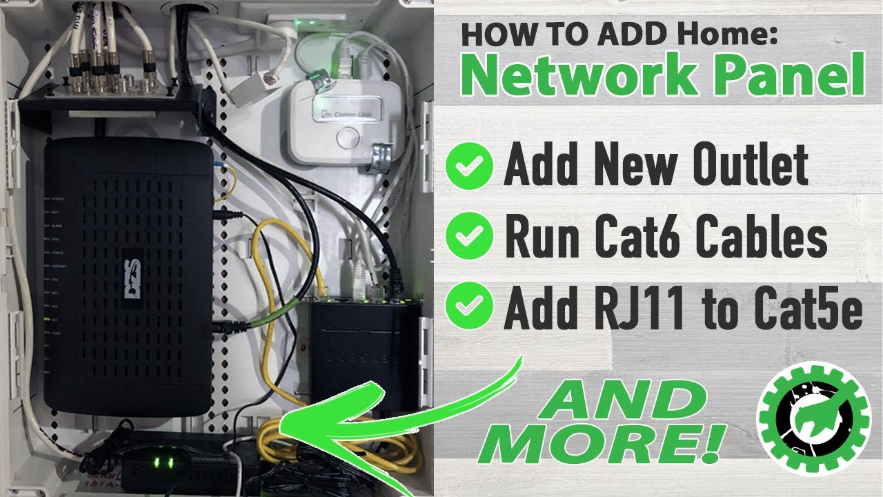 HOME NETWORKING 101: Add Network Box - Add New Outlet - Cat 6 - And More! - Getting Ready for Fiber!
