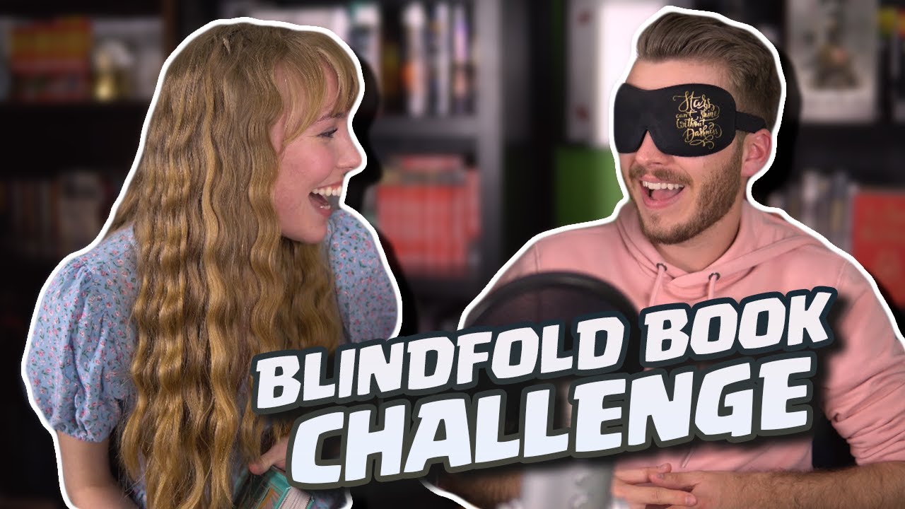 BLINDFOLDED BOOK COVER CHALLENGE | Ft. My Lovely Girlfriend