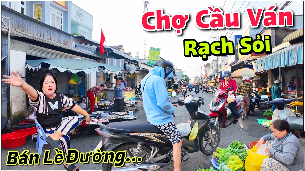 Khám Phá Chợ Cầu Ván Rạch Sỏi - Thật Sự Có Cây Cầu Bằng Ván Như Tên Gọi Không ??? | Lâm Ái 68