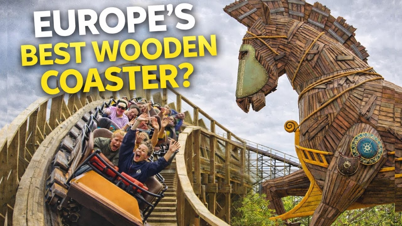 Troy at Toverland | One of Europe’s BEST Wooden Coasters? Full Ride & Review