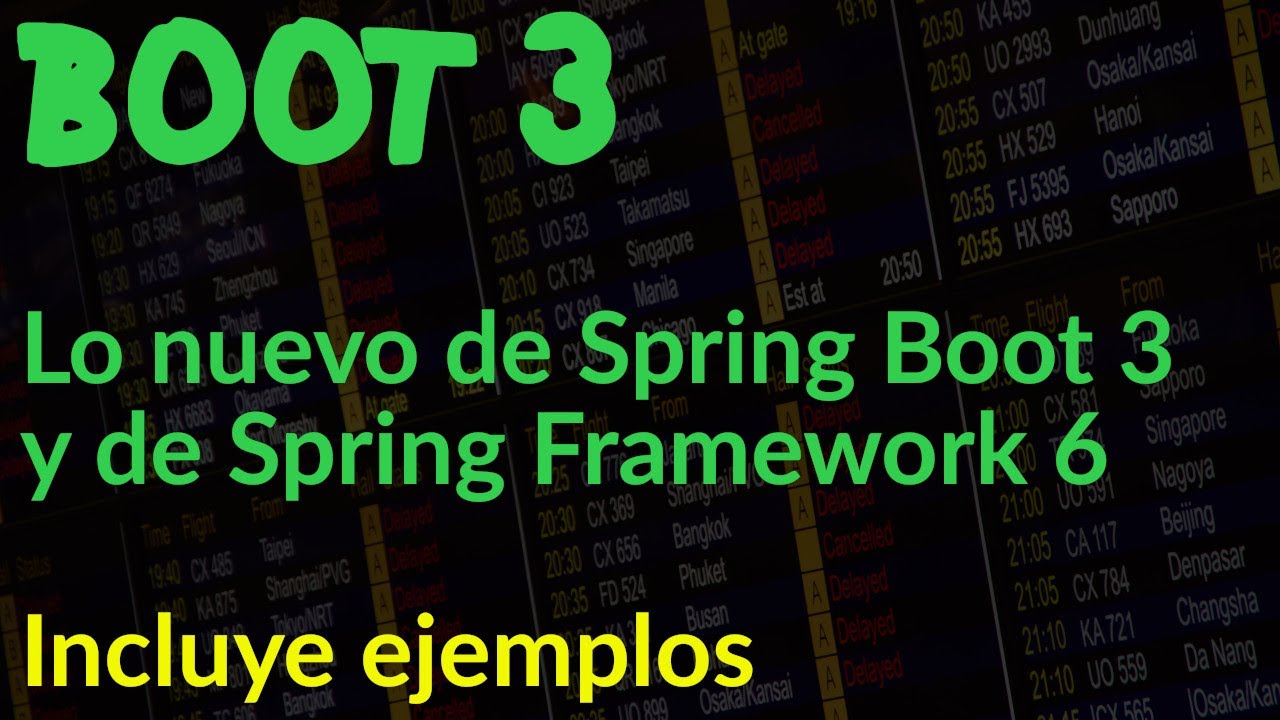 Spring Boot 3 + Spring framework 6: Nuevas features.