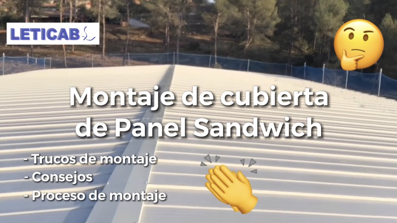 😉Montaje cubierta #PANEL SANDWICH instalación