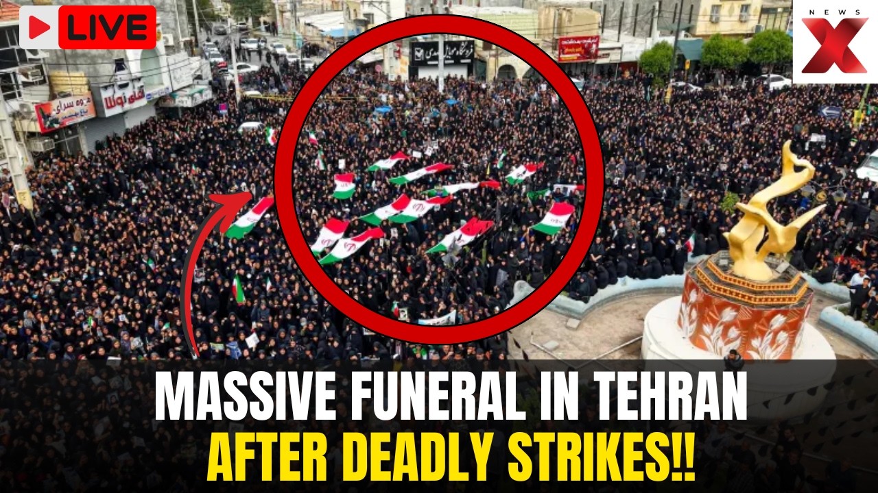Tehran Funeral LIVE: Mass Funeral In Tehran After Israeli Strikes Kill Iran’s Top Generals | FUNERAL