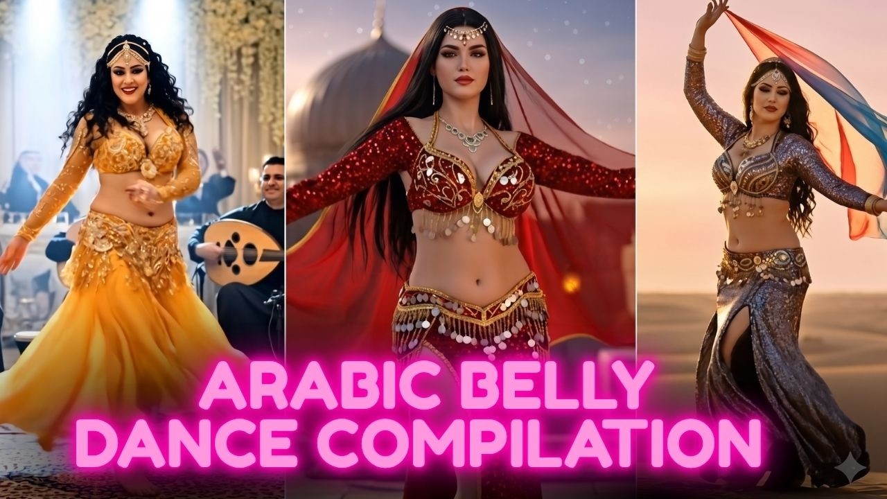 Sensual Arabic Belly Dance Compilation – Romantic & Cinematic 2025