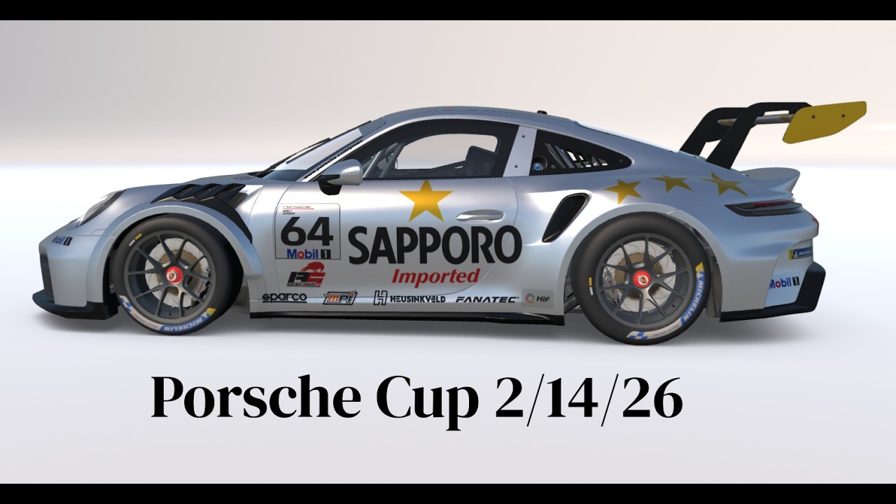 iRacing: Porsche Cup: Daytona: 2/14/26