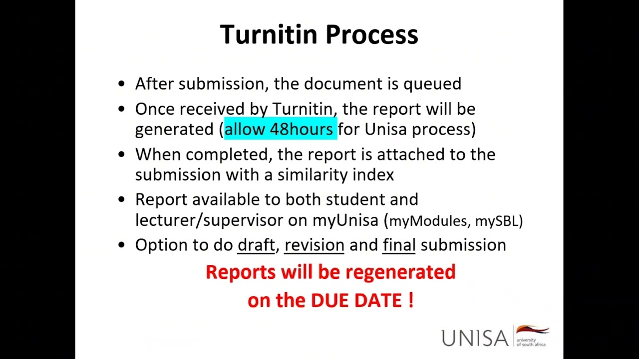 Honours and PG Research Training Workshop - Turnitin