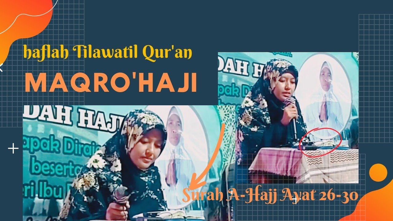 Belajar Tilawah dasar untuk pemula! MAQRO' HAJI/Suroh Al-Hajj ayat 26-30/acara Haflah/Walimatussafar